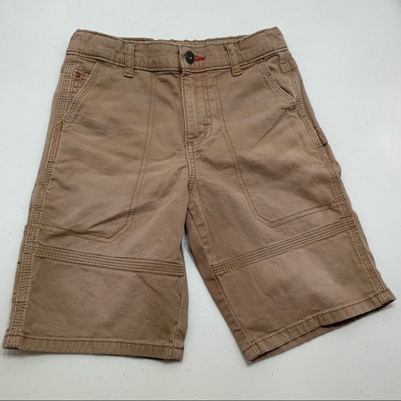 Wrangler Kids Cargo Shorts Size 10 Regular Khaki Straight Fit Adjustable Boys - Picture 1 of 9